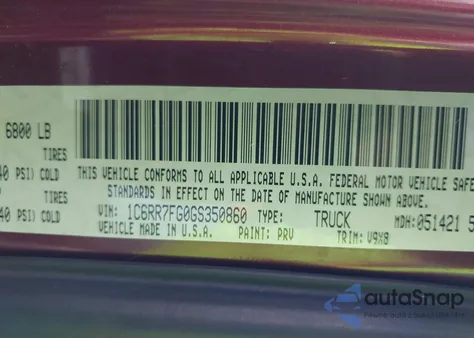 2016 Ram 1500 Express from USA, damaged, VIN 1C6RR7FG0GS350860
